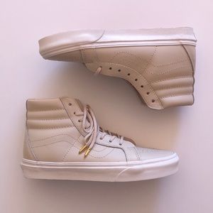 NWOT Leather High Top Vans